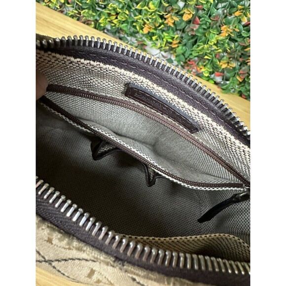 Dooney & Bourke Small Signature Shoulder Bag Tan Brown Beige Purse Hobo Mini GUC - Picture 11 of 13